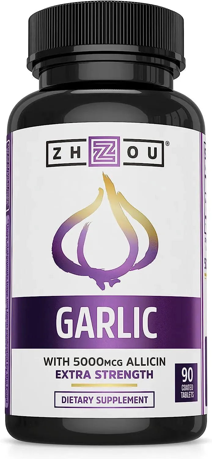 ZHOU - Zhou Nutrition Garlic Supplement 90 Tabletas - The Red Vitamin MX - Suplementos Alimenticios - {{ shop.shopifyCountryName }}
