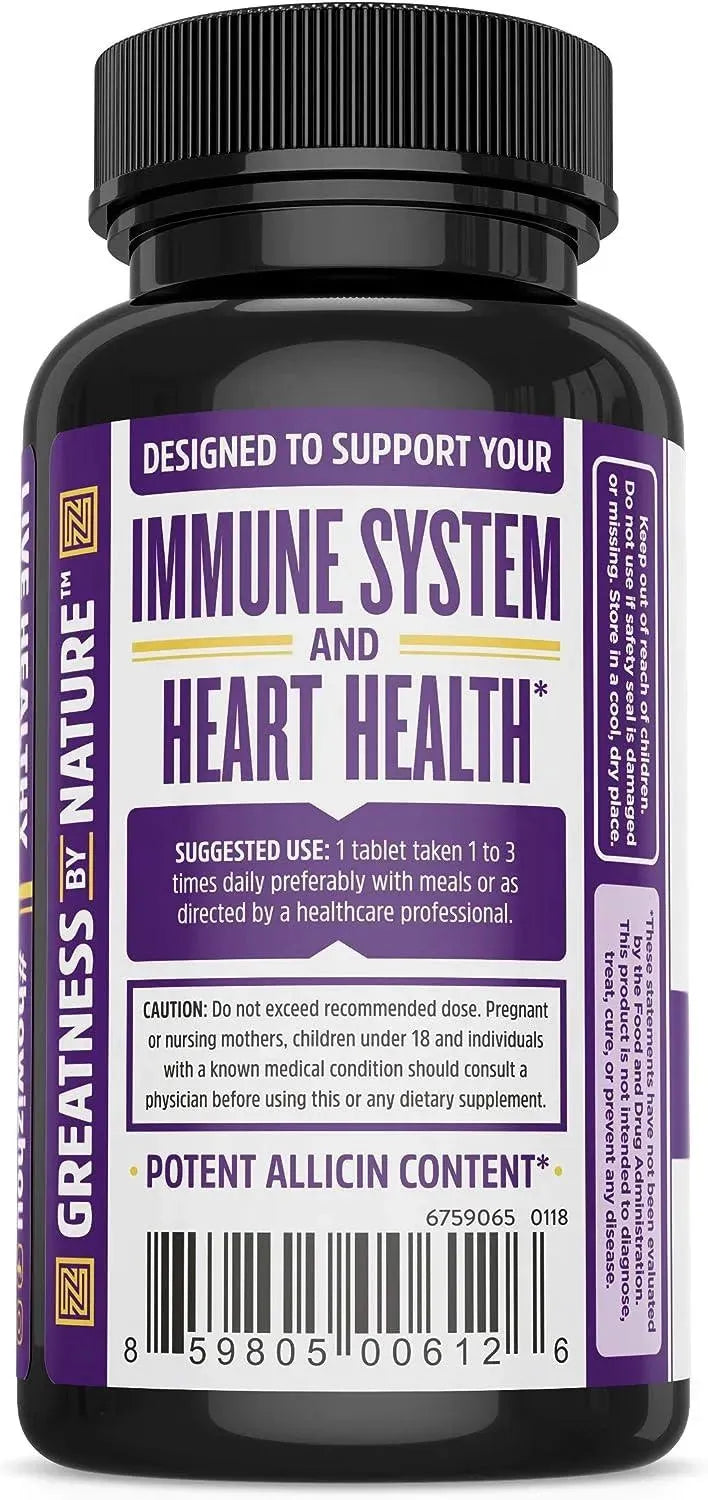 ZHOU - Zhou Nutrition Garlic Supplement 90 Tabletas - The Red Vitamin MX - Suplementos Alimenticios - {{ shop.shopifyCountryName }}