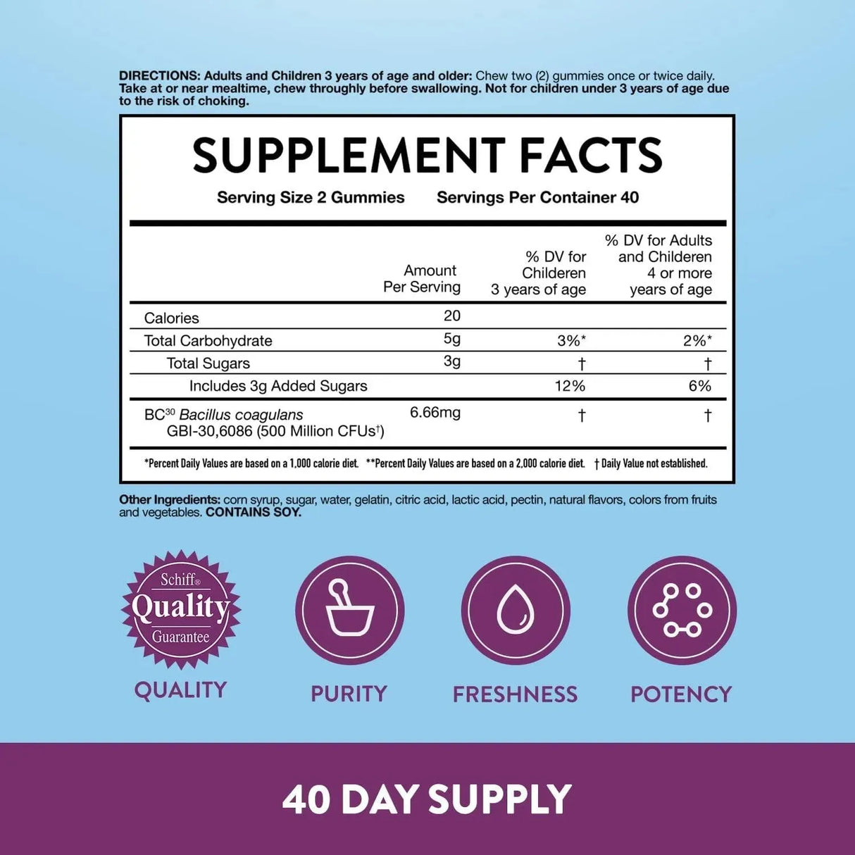 DIGESTIVE ADVANTAGE - Digestive Advantage Probiotic Daily Probiotics Gummies 80 Gomitas - The Red Vitamin MX - Suplementos Alimenticios - {{ shop.shopifyCountryName }}