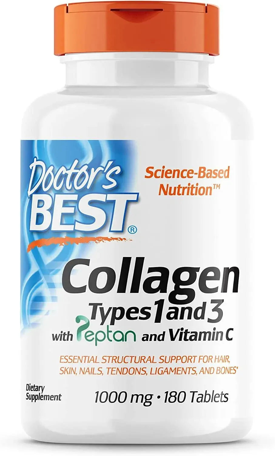 DOCTOR'S BEST - Doctor's Best Collagen Types 1 and 3 with Peptan 1000Mg. 180 Tabletas - The Red Vitamin MX - Suplementos Alimenticios - {{ shop.shopifyCountryName }}