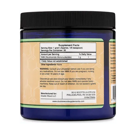 DOUBLE WOOD SUPPLEMENTS - Double Wood Supplements NAD Powder 30G. - The Red Vitamin MX - Suplementos Alimenticios - {{ shop.shopifyCountryName }}