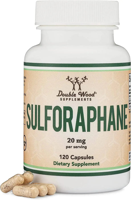 DOUBLE WOOD SUPPLEMENTS - Double Wood Supplements Sulforaphane 20Mg. 120 Capsulas - The Red Vitamin MX - Suplementos Alimenticios - {{ shop.shopifyCountryName }}
