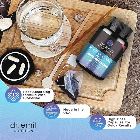 DR EMIL NUTRITION - DR EMIL NUTRITION Multi Collagen Plus Types I, II, III, V & X 90 Capsulas - The Red Vitamin MX - Suplementos Alimenticios - {{ shop.shopifyCountryName }}