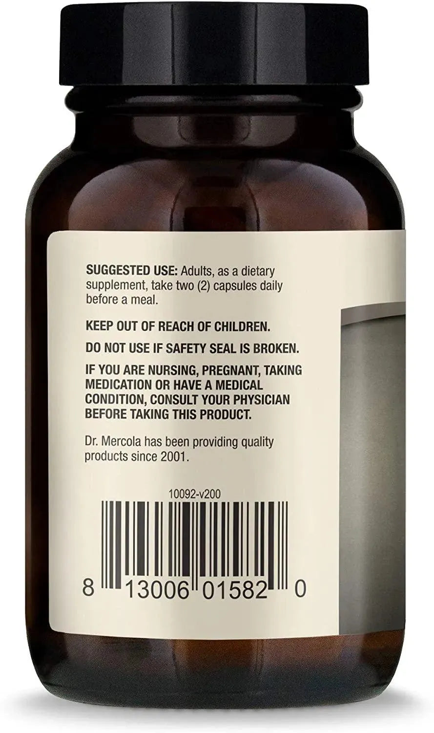 DR MERCOLA - Dr. Mercola Fermented Black Garlic 60 Capsulas - The Red Vitamin MX - Suplementos Alimenticios - {{ shop.shopifyCountryName }}