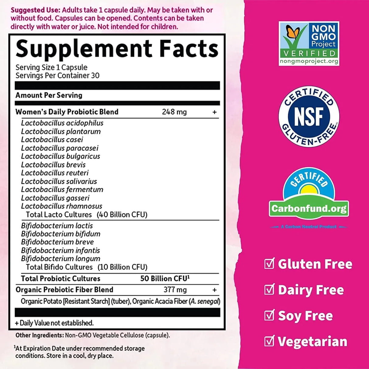 GARDEN OF LIFE - Garden of Life Dr. Formulated Probiotics for Women 30 Capsulas - The Red Vitamin MX - Suplementos Alimenticios - {{ shop.shopifyCountryName }}