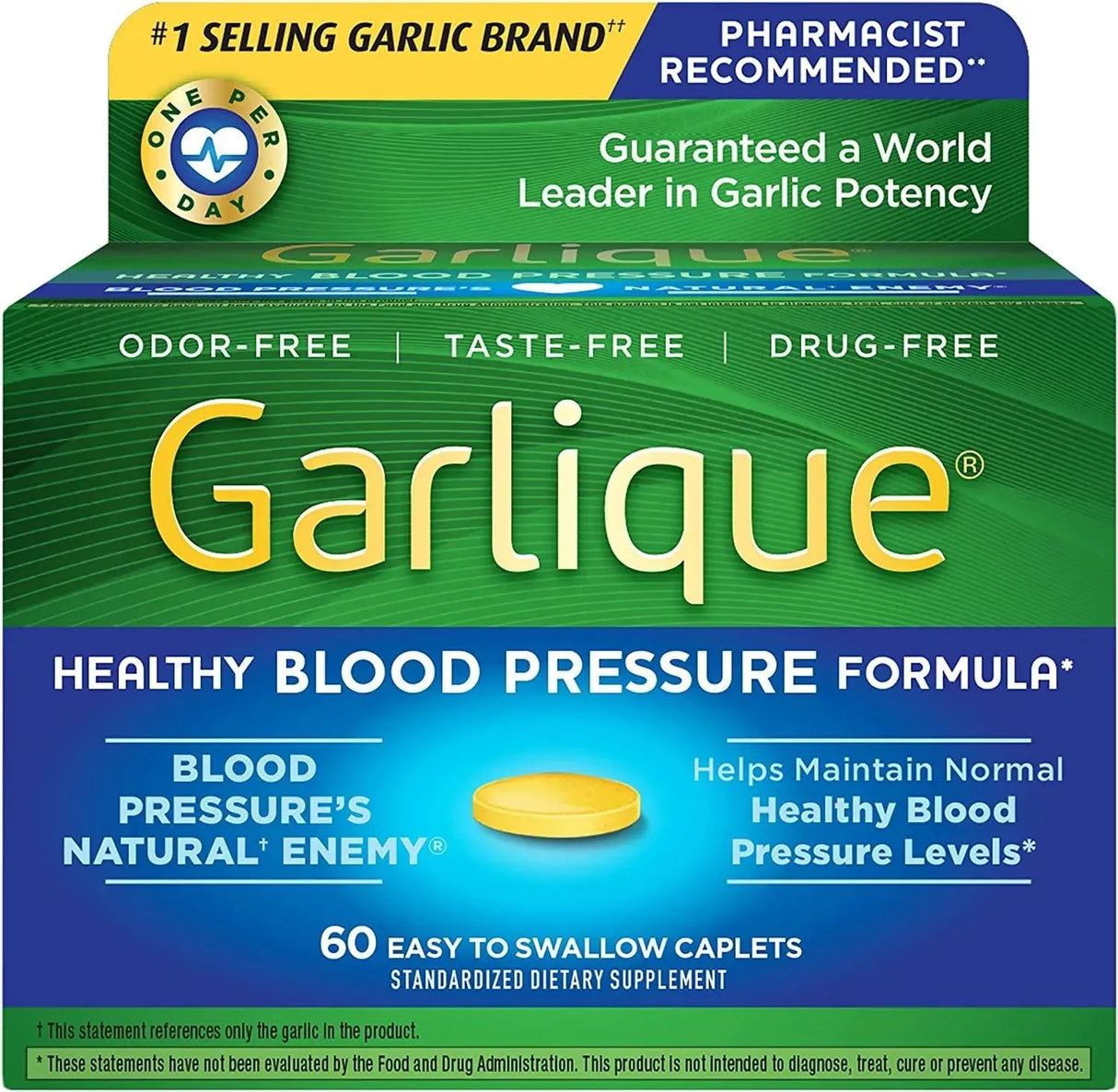 GARLIQUE - Garlique Healthy Blood Pressure Formula 60 Tabletas - The Red Vitamin MX - Suplementos Alimenticios - {{ shop.shopifyCountryName }}