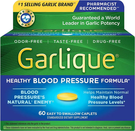 GARLIQUE - Garlique Healthy Blood Pressure Formula 60 Tabletas - The Red Vitamin MX - Suplementos Alimenticios - {{ shop.shopifyCountryName }}