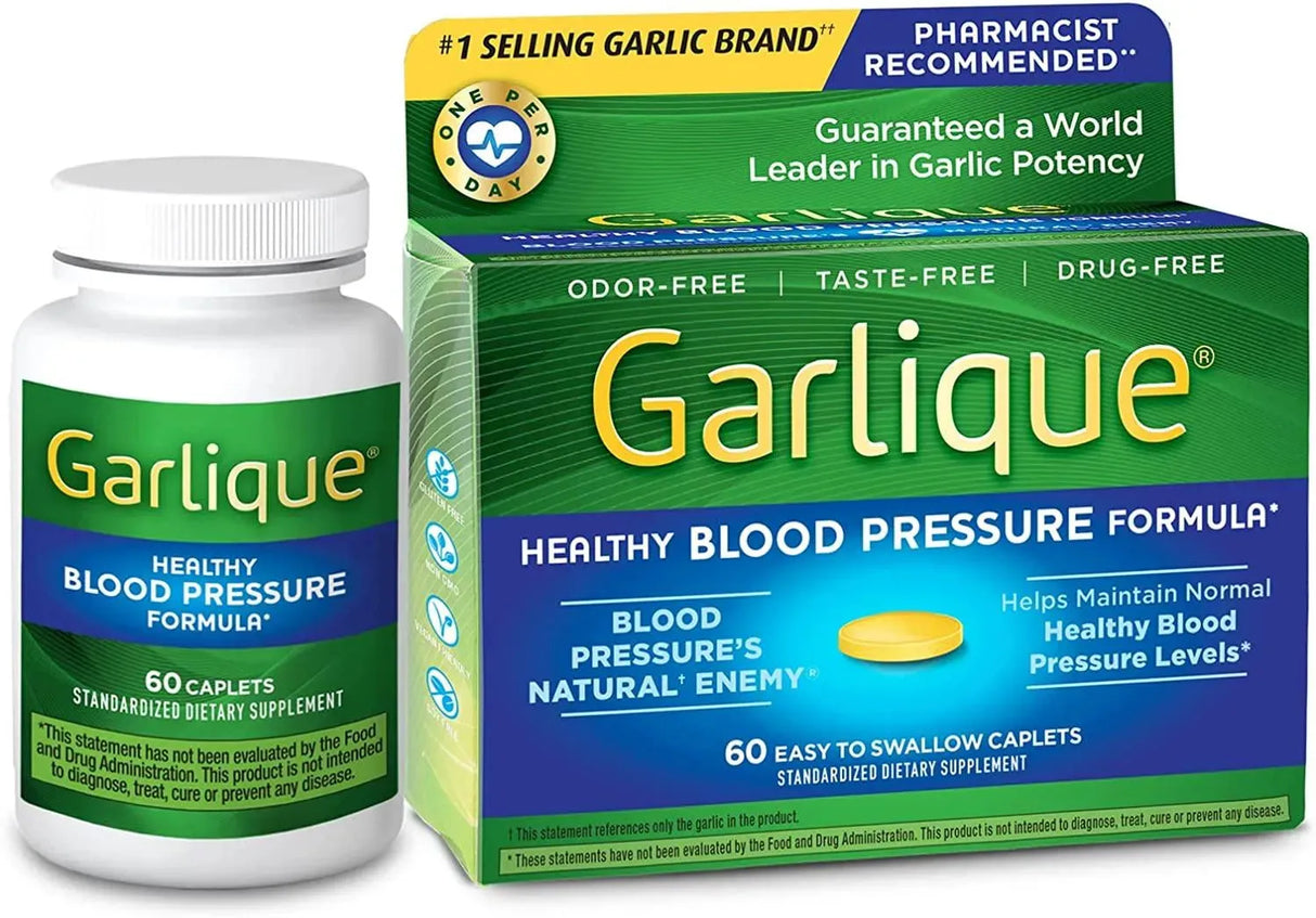 GARLIQUE - Garlique Healthy Blood Pressure Formula 60 Tabletas - The Red Vitamin MX - Suplementos Alimenticios - {{ shop.shopifyCountryName }}