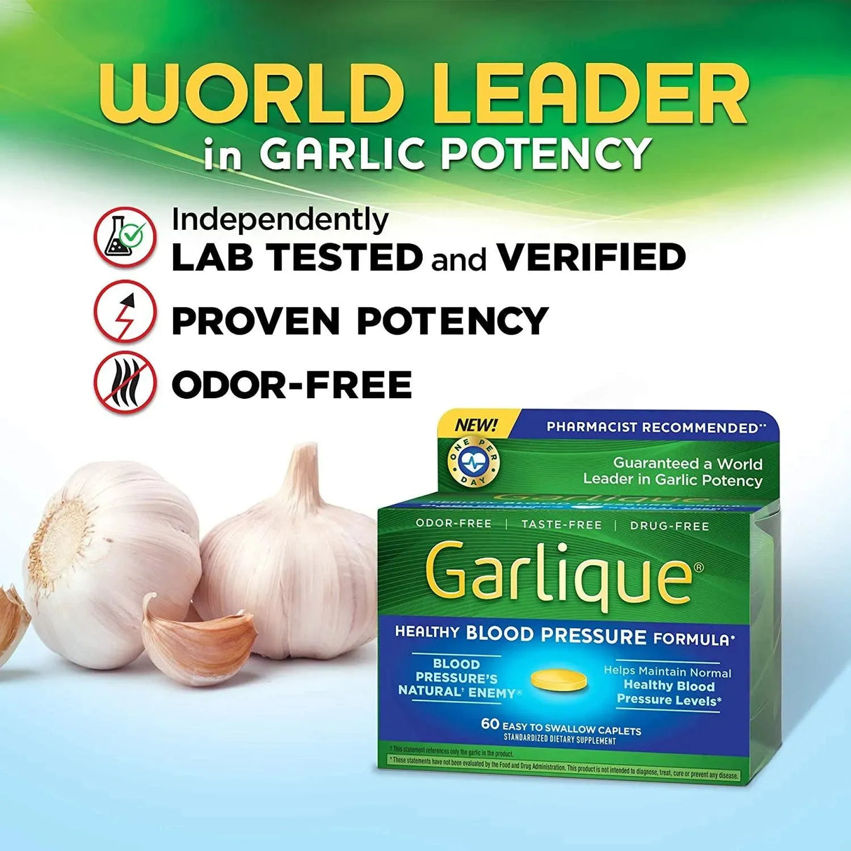 GARLIQUE - Garlique Healthy Blood Pressure Formula 60 Tabletas - The Red Vitamin MX - Suplementos Alimenticios - {{ shop.shopifyCountryName }}