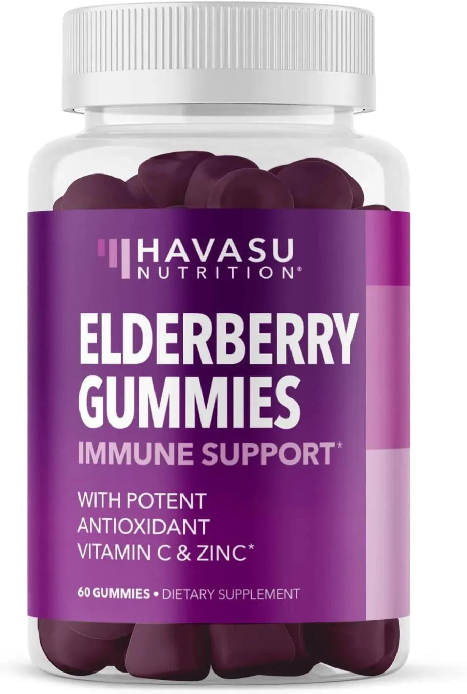 HAVASU NUTRITION - Havasu Nutrition Elderberry Gummies with Zinc and Vitamin C 60 Gomitas - The Red Vitamin MX - Suplementos Alimenticios - {{ shop.shopifyCountryName }}