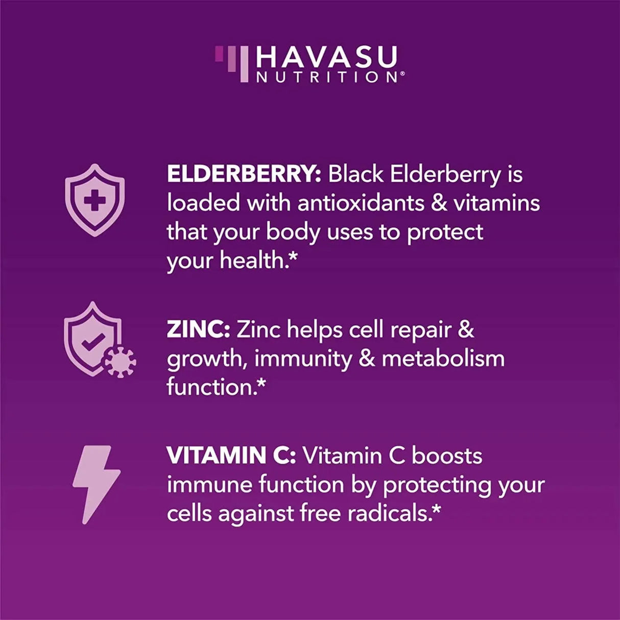 HAVASU NUTRITION - Havasu Nutrition Elderberry Gummies with Zinc and Vitamin C 60 Gomitas - The Red Vitamin MX - Suplementos Alimenticios - {{ shop.shopifyCountryName }}