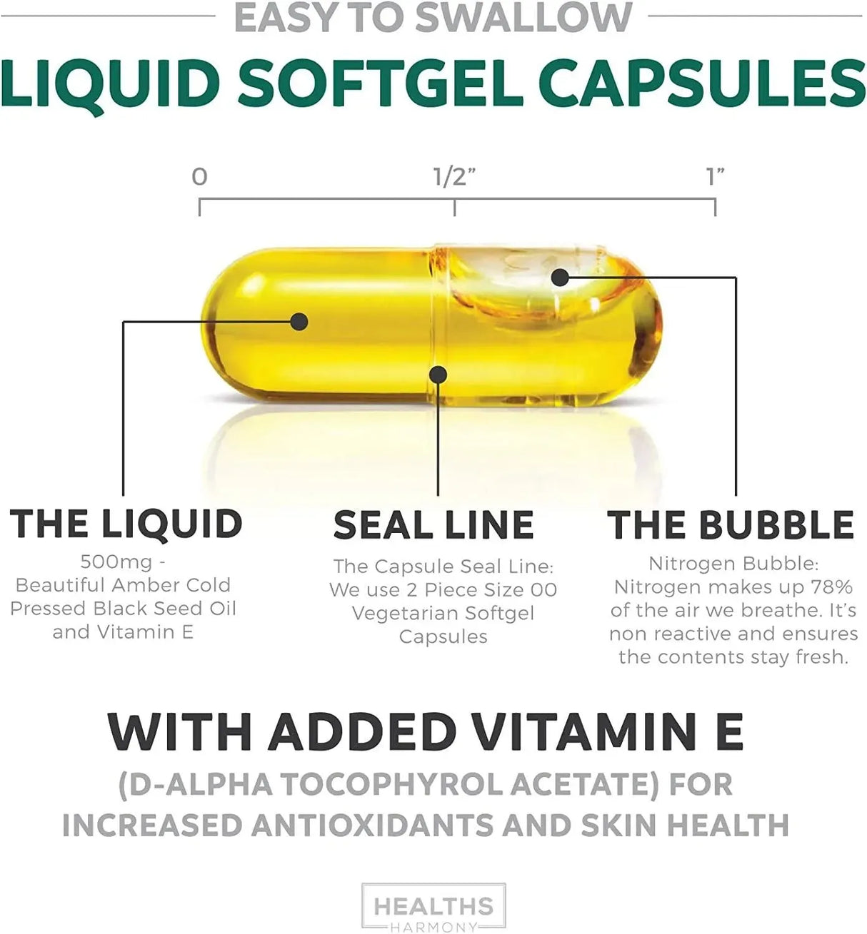 HEALTHS HARMONY - Healths Harmony Black Seed Oil 120 Capsulas - The Red Vitamin MX - Suplementos Alimenticios - {{ shop.shopifyCountryName }}