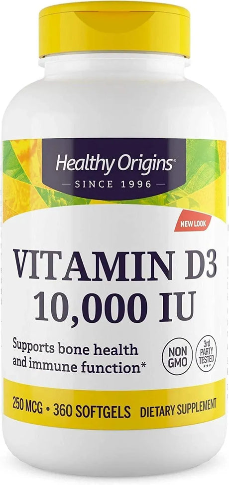 HEALTHY ORIGINS - Healthy Origins Vitamin D3 10,000IU 360 Capsulas Blandas - The Red Vitamin MX - Suplementos Alimenticios - {{ shop.shopifyCountryName }}