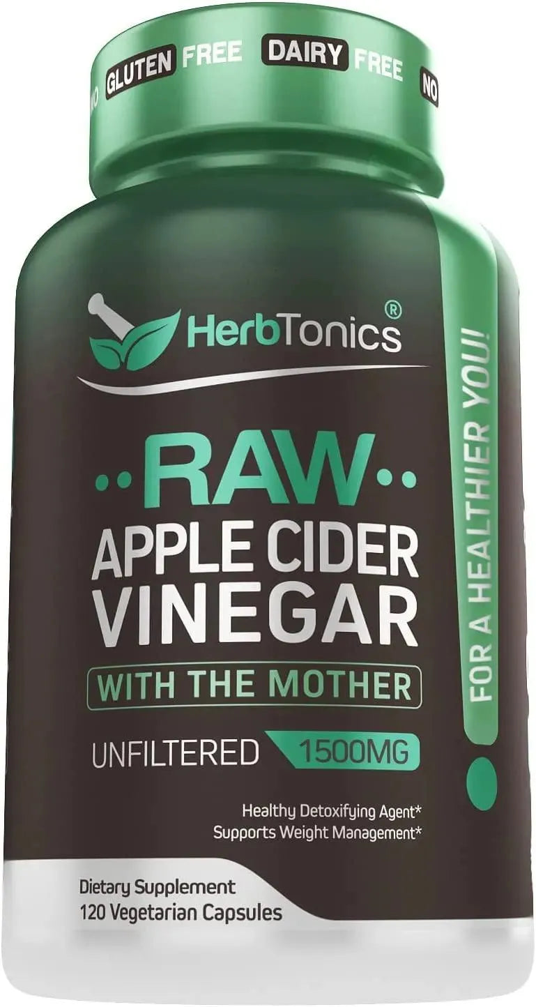 HERBTONICS - Herbtonics Raw Apple Cider Vinegar 120 Capsulas - The Red Vitamin MX - Suplementos Alimenticios - {{ shop.shopifyCountryName }}