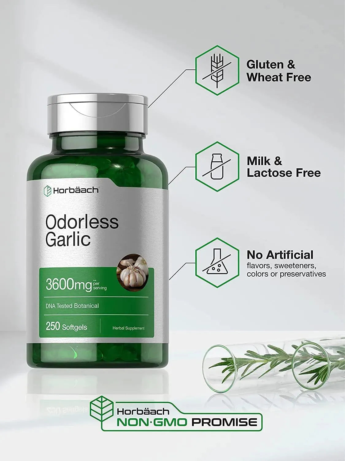 HORBAACH - Horbaach Odorless Garlic 3600Mg. 250 Capsulas Blandas - The Red Vitamin MX - Suplementos Alimenticios - {{ shop.shopifyCountryName }}