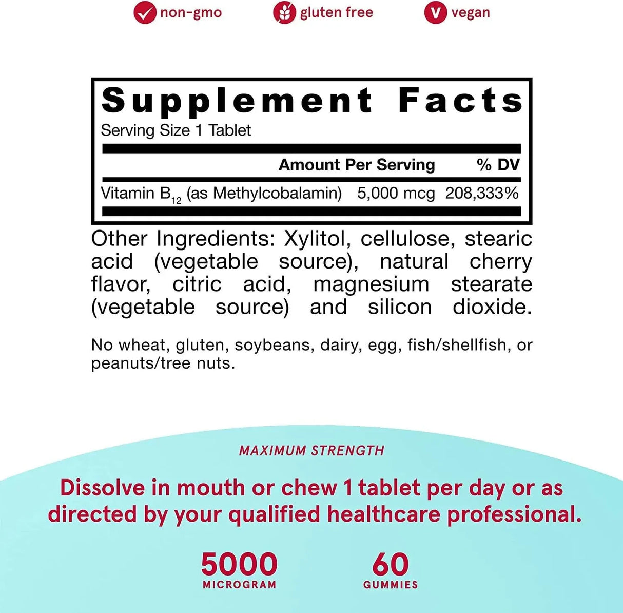 JARROW FORMULAS - Jarrow Formulas Methylcobalamin Methyl B12 5000Mcg. 60 Pastillas Chupables - The Red Vitamin MX - Suplementos Alimenticios - {{ shop.shopifyCountryName }}