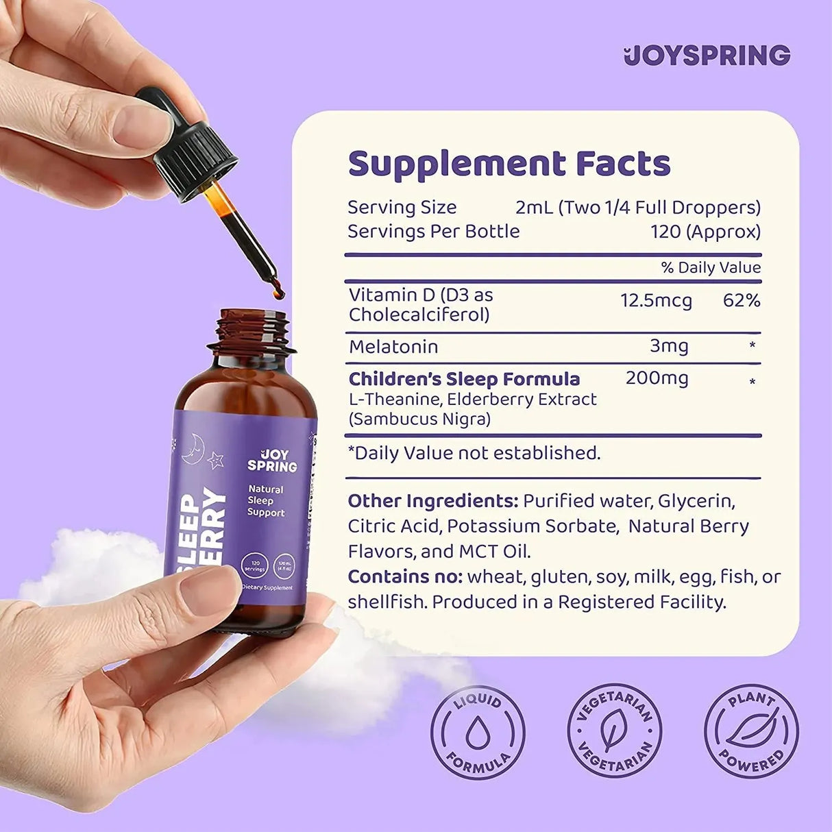 JOYSPRING - JoySpring Liquid Sleep Aid Melatonin Kids 120Ml. - The Red Vitamin MX - Suplementos Alimenticios - {{ shop.shopifyCountryName }}