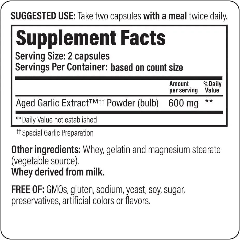 KYOLIC - Kyolic Aged Garlic Extract Formula 100 Original Cardiovascular 200 Capsulas - The Red Vitamin MX - Suplementos Alimenticios - {{ shop.shopifyCountryName }}