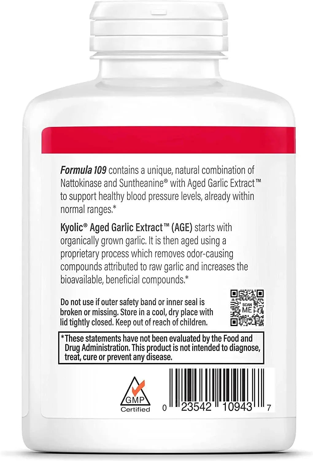 KYOLIC - Kyolic Aged Garlic Extract Formula 109, Blood Pressure Health 240 Capsulas - The Red Vitamin MX - Suplementos Alimenticios - {{ shop.shopifyCountryName }}