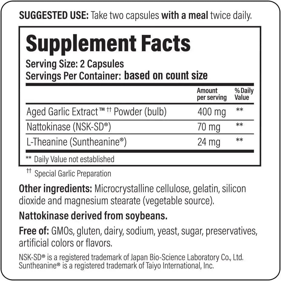 KYOLIC - Kyolic Aged Garlic Extract Formula 109, Blood Pressure Health 240 Capsulas - The Red Vitamin MX - Suplementos Alimenticios - {{ shop.shopifyCountryName }}