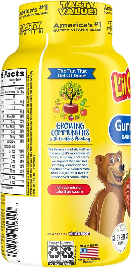 L'IL CRITTERS - L'il Critters Gummy Vites Complete Vitamins 190 Gomitas - The Red Vitamin MX - Suplementos Alimenticios - {{ shop.shopifyCountryName }}
