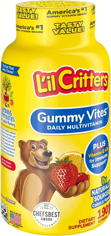 L'IL CRITTERS - L'il Critters Gummy Vites Complete Vitamins 190 Gomitas - The Red Vitamin MX - Suplementos Alimenticios - {{ shop.shopifyCountryName }}