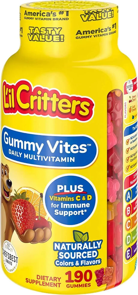L'IL CRITTERS - L'il Critters Gummy Vites Complete Vitamins 190 Gomitas - The Red Vitamin MX - Suplementos Alimenticios - {{ shop.shopifyCountryName }}