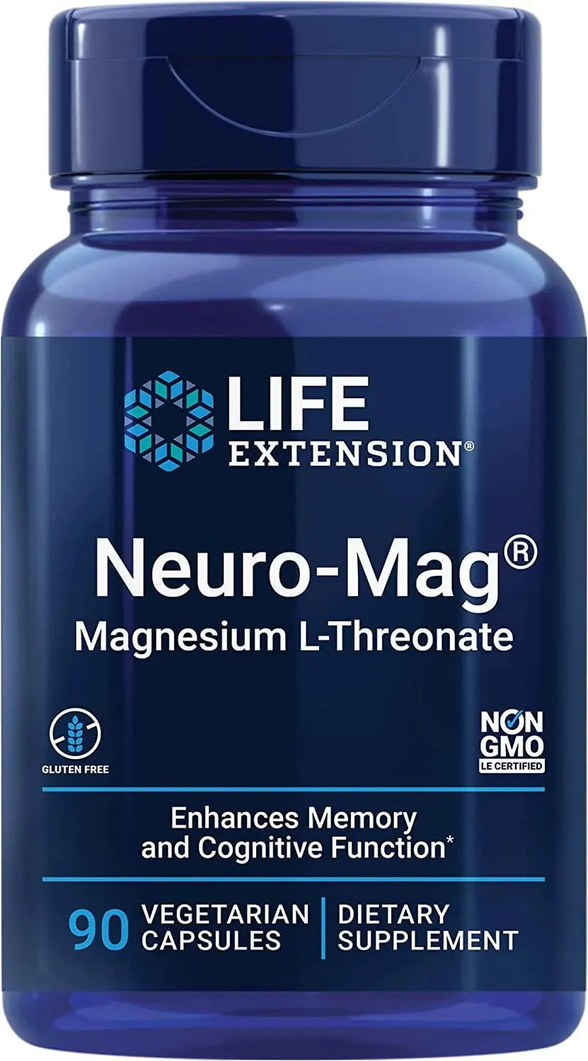 LIFE EXTENSION - Life Extension Neuro-Mag Magnesium L-Threonate 90 Capsulas - The Red Vitamin MX - Suplementos Alimenticios - {{ shop.shopifyCountryName }}