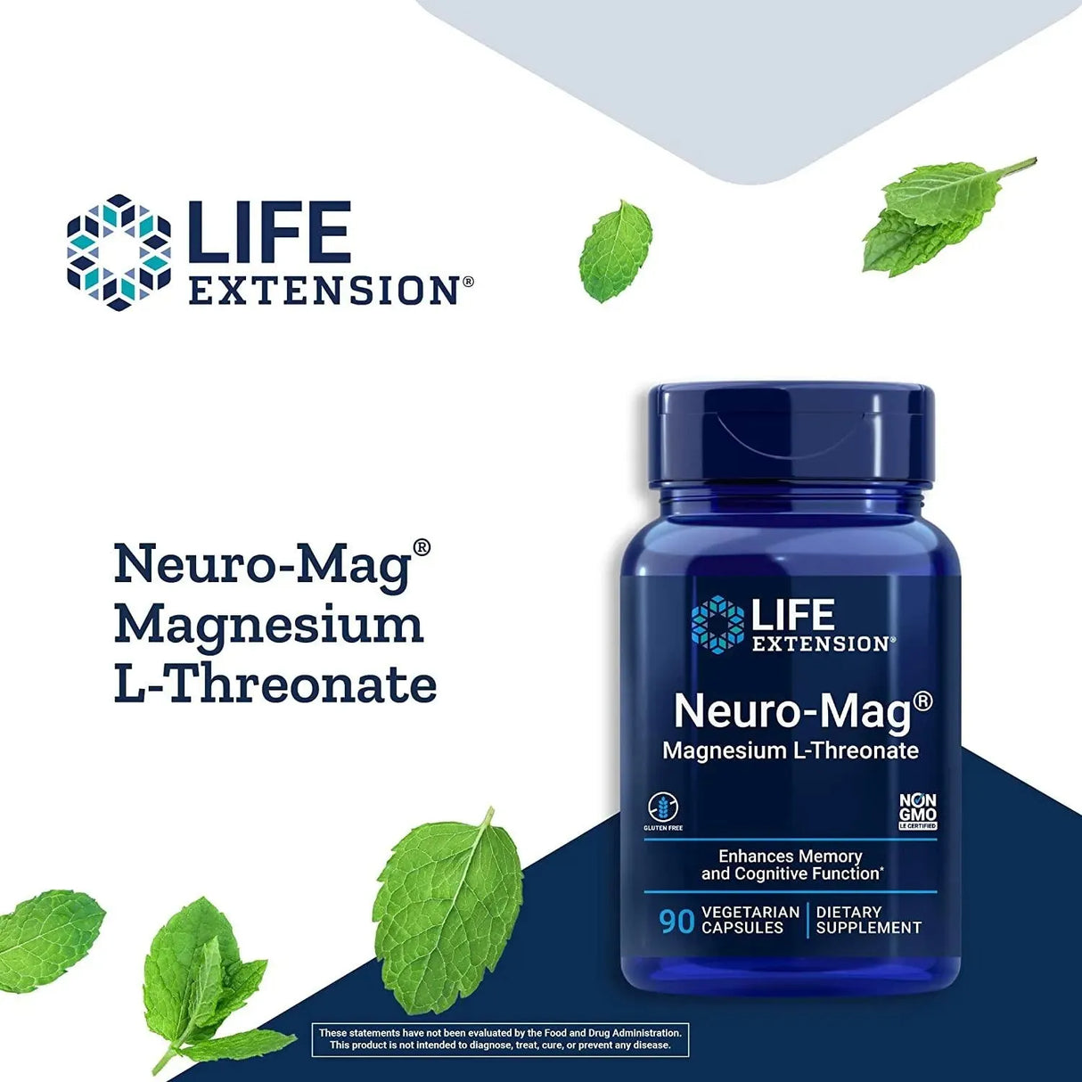 LIFE EXTENSION - Life Extension Neuro-Mag Magnesium L-Threonate 90 Capsulas - The Red Vitamin MX - Suplementos Alimenticios - {{ shop.shopifyCountryName }}