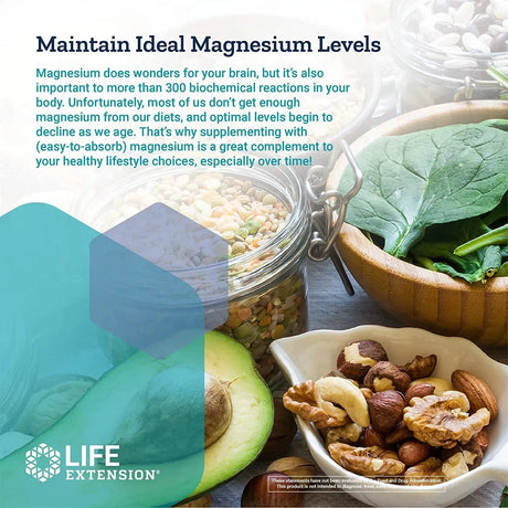 LIFE EXTENSION - Life Extension Neuro-Mag Magnesium L-Threonate 90 Capsulas - The Red Vitamin MX - Suplementos Alimenticios - {{ shop.shopifyCountryName }}