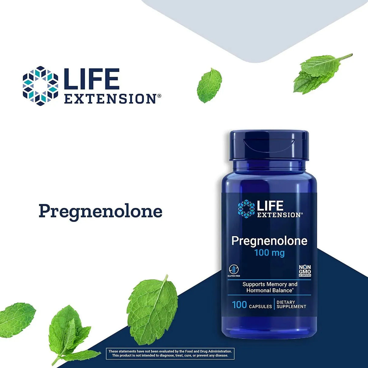 LIFE EXTENSION - Life Extension Pregnenolone 100Mg. 100 Capsulas - The Red Vitamin MX - Suplementos Alimenticios - {{ shop.shopifyCountryName }}
