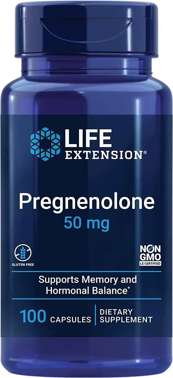 LIFE EXTENSION - Life Extension Pregnenolone 50Mg. 100 Capsulas - The Red Vitamin MX - Suplementos Alimenticios - {{ shop.shopifyCountryName }}