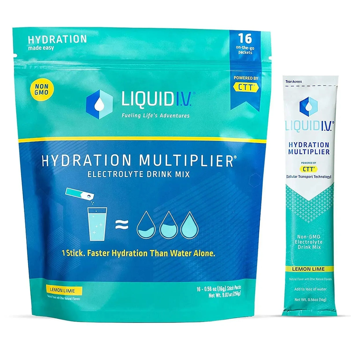 LIQUID I.V. - Liquid I.V. Hydration Multiplier Lemon Lime Powder Packets Electrolyte Drink Mix 16 Paquetes - The Red Vitamin MX - Suplementos Alimenticios - {{ shop.shopifyCountryName }}