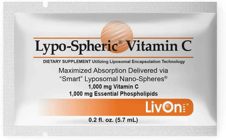LIVON LABS - LivOn Lypo-Spheric Vitamin C 1,000Mg. Vitamina C Por Paquete 30 Paquetes - The Red Vitamin MX - Suplementos Alimenticios - {{ shop.shopifyCountryName }}
