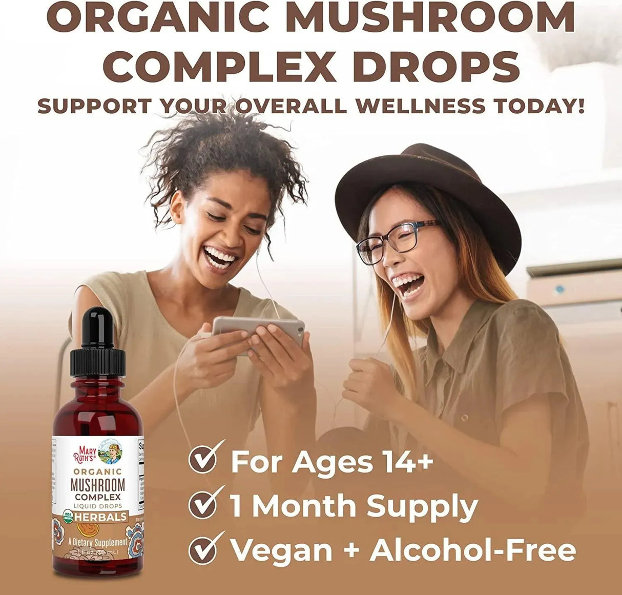 MARY RUTH ORGANICS - Mary Ruth Organics Mushroom Complex 1Oz. - The Red Vitamin MX - Suplementos Alimenticios - {{ shop.shopifyCountryName }}