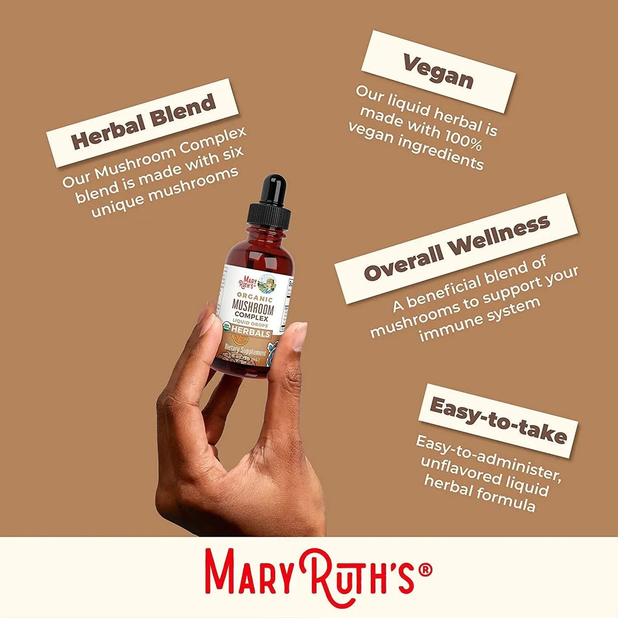 MARY RUTH ORGANICS - Mary Ruth Organics Mushroom Complex 1Oz. - The Red Vitamin MX - Suplementos Alimenticios - {{ shop.shopifyCountryName }}