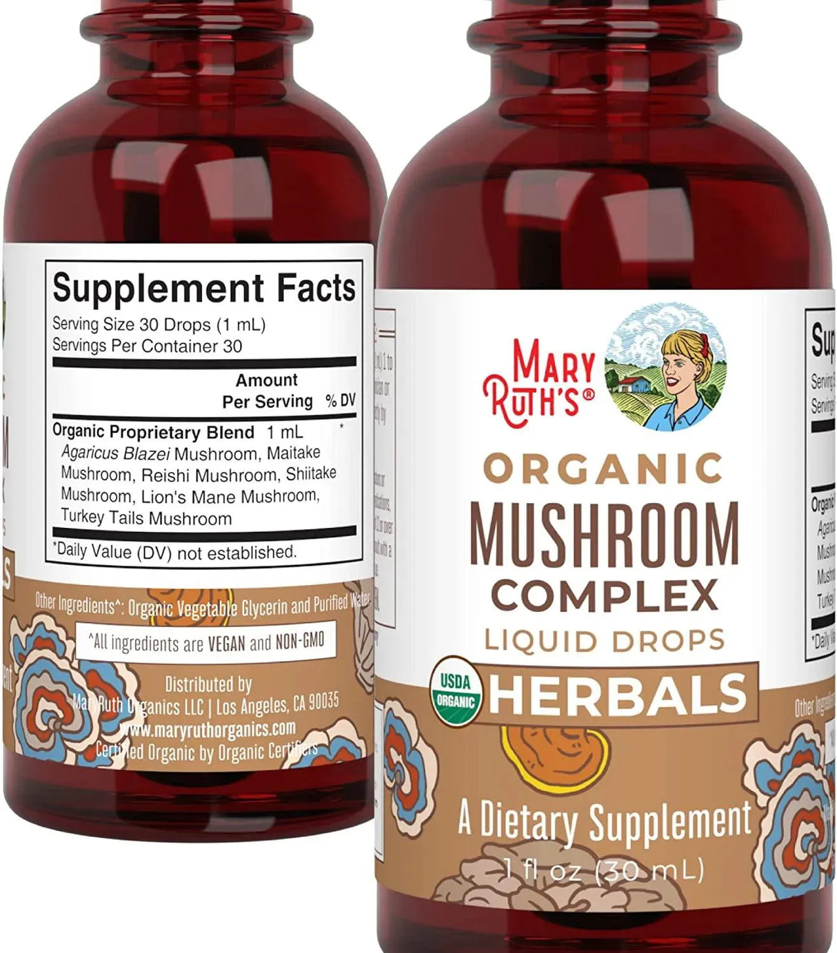 MARY RUTH ORGANICS - Mary Ruth Organics Mushroom Complex 1Oz. - The Red Vitamin MX - Suplementos Alimenticios - {{ shop.shopifyCountryName }}
