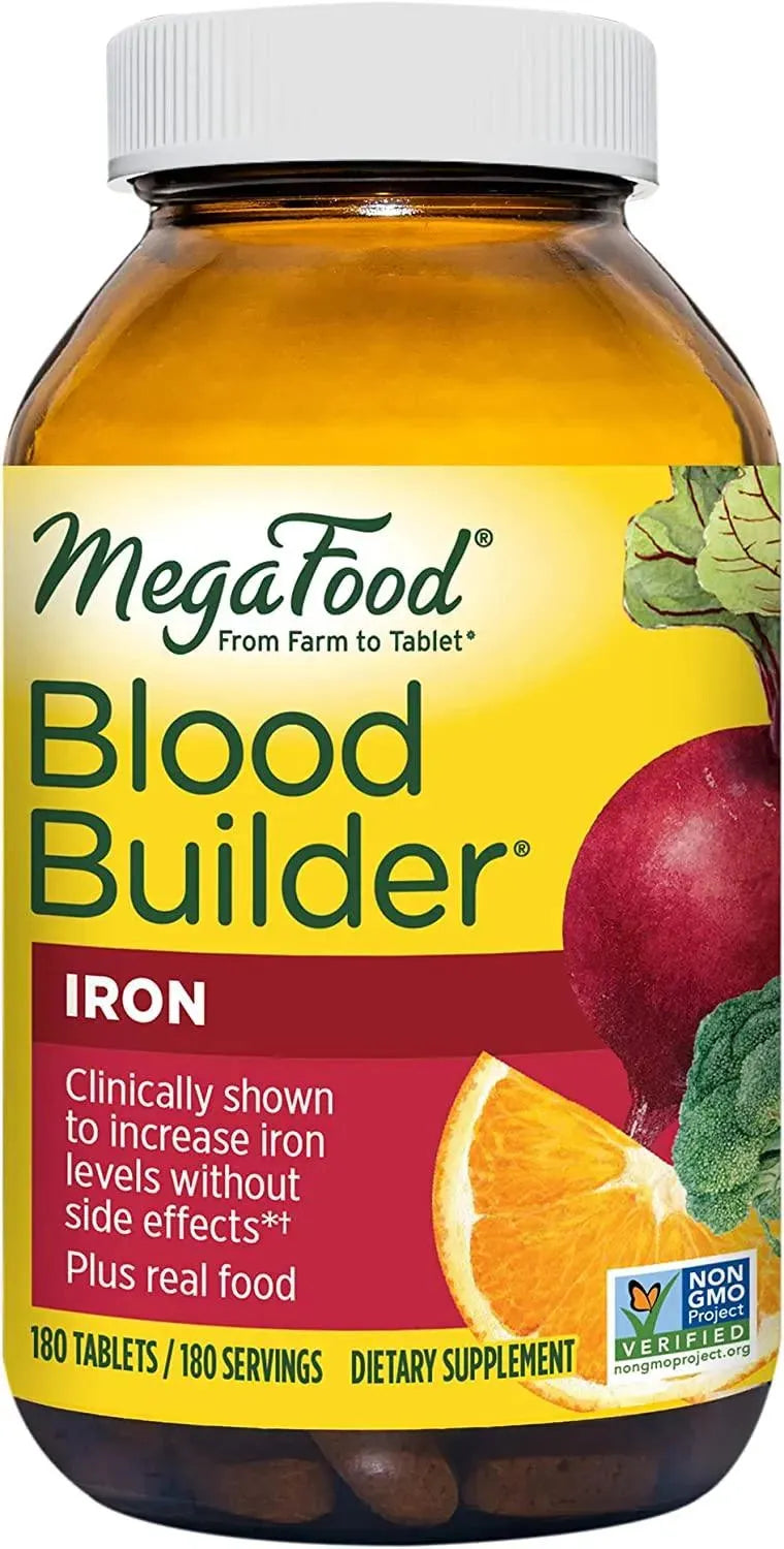 MEGAFOOD - MegaFood Blood Builder Iron Supplement 180 Tabletas - The Red Vitamin MX - Suplementos Alimenticios - {{ shop.shopifyCountryName }}