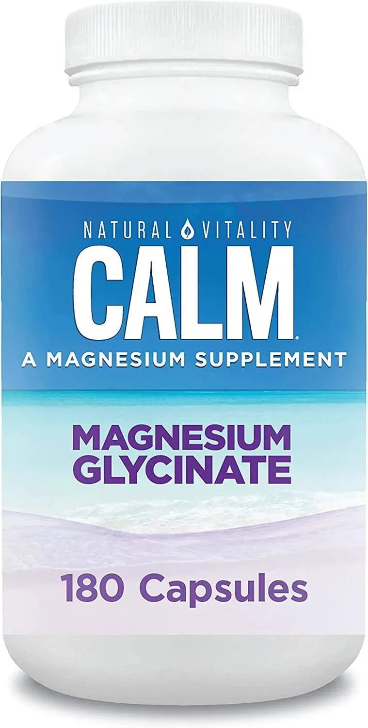 NATURAL VITALITY - Natural Vitality Calm Magnesium Glycinate 180 Capsulas - The Red Vitamin MX - Suplementos Alimenticios - {{ shop.shopifyCountryName }}