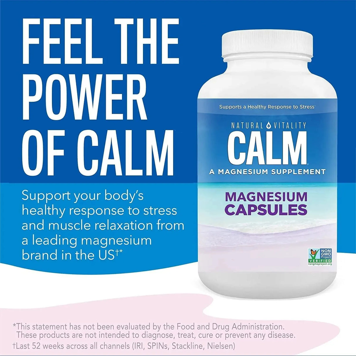 NATURAL VITALITY - Natural Vitality Calm Magnesium Glycinate 180 Capsulas - The Red Vitamin MX - Suplementos Alimenticios - {{ shop.shopifyCountryName }}