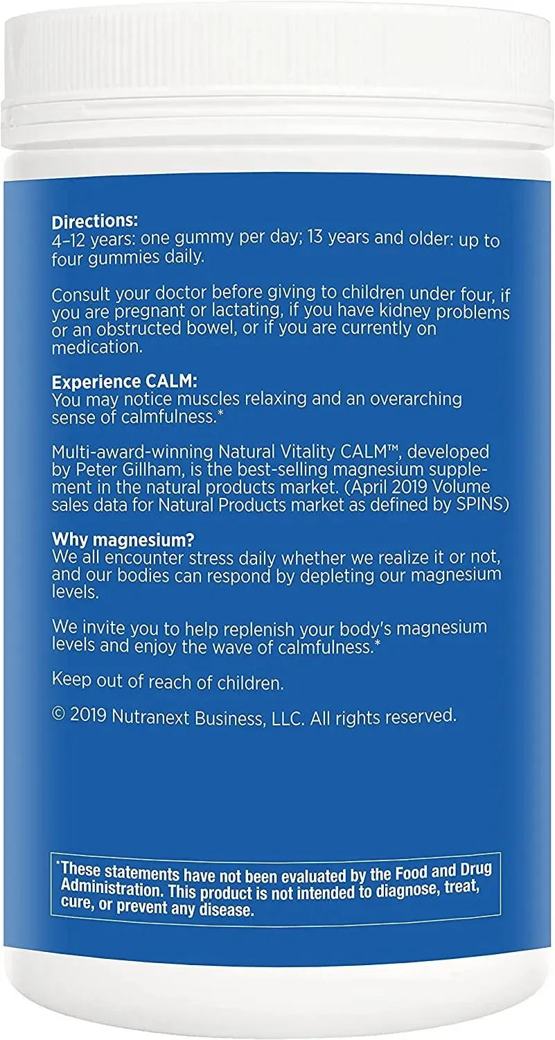 NATURAL VITALITY - Natural Vitality Calm The Anti-Stress Gummies 240 Gomitas - The Red Vitamin MX - Suplementos Alimenticios - {{ shop.shopifyCountryName }}