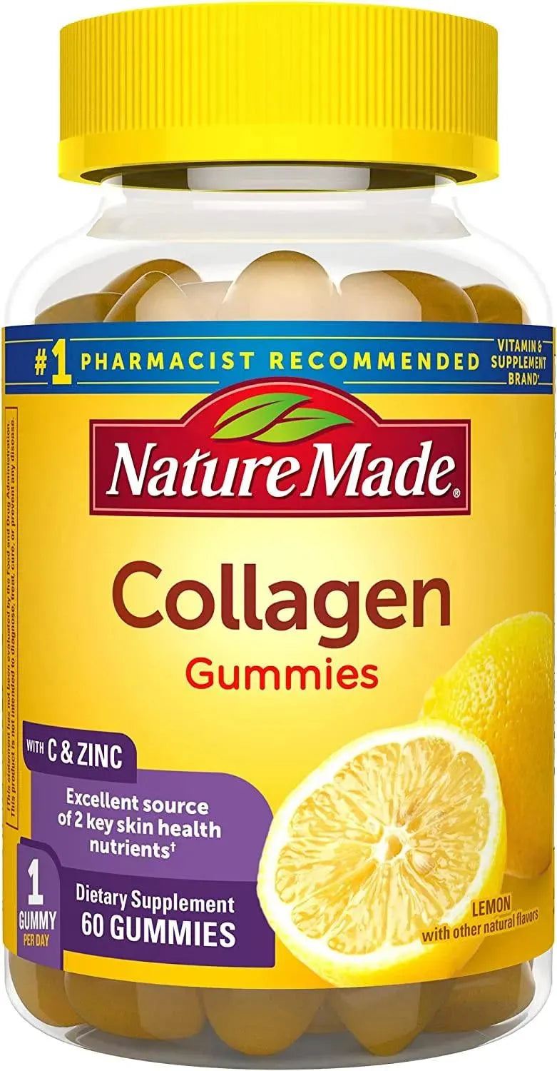 NATURE MADE - Nature Made Collagen Gummies with Vitamin C Zinc and Biotin 60 Gomitas - The Red Vitamin MX - Suplementos Alimenticios - {{ shop.shopifyCountryName }}