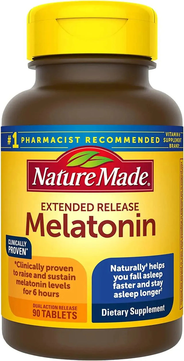 NATURE MADE - Nature Made Extended Release Melatonin 4Mg. 90 Tabletas - The Red Vitamin MX - Suplementos Alimenticios - {{ shop.shopifyCountryName }}