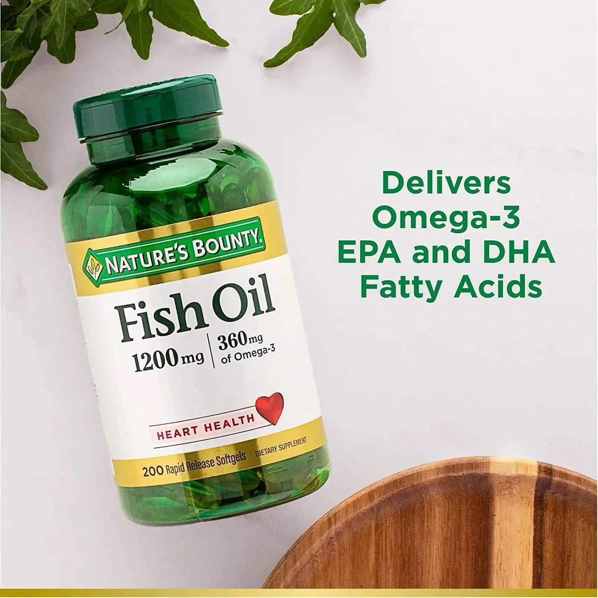 NATURE'S BOUNTY - Nature's Bounty Fish Oil 1200Mg. 200 Capsulas Blandas - The Red Vitamin MX - Suplementos Alimenticios - {{ shop.shopifyCountryName }}