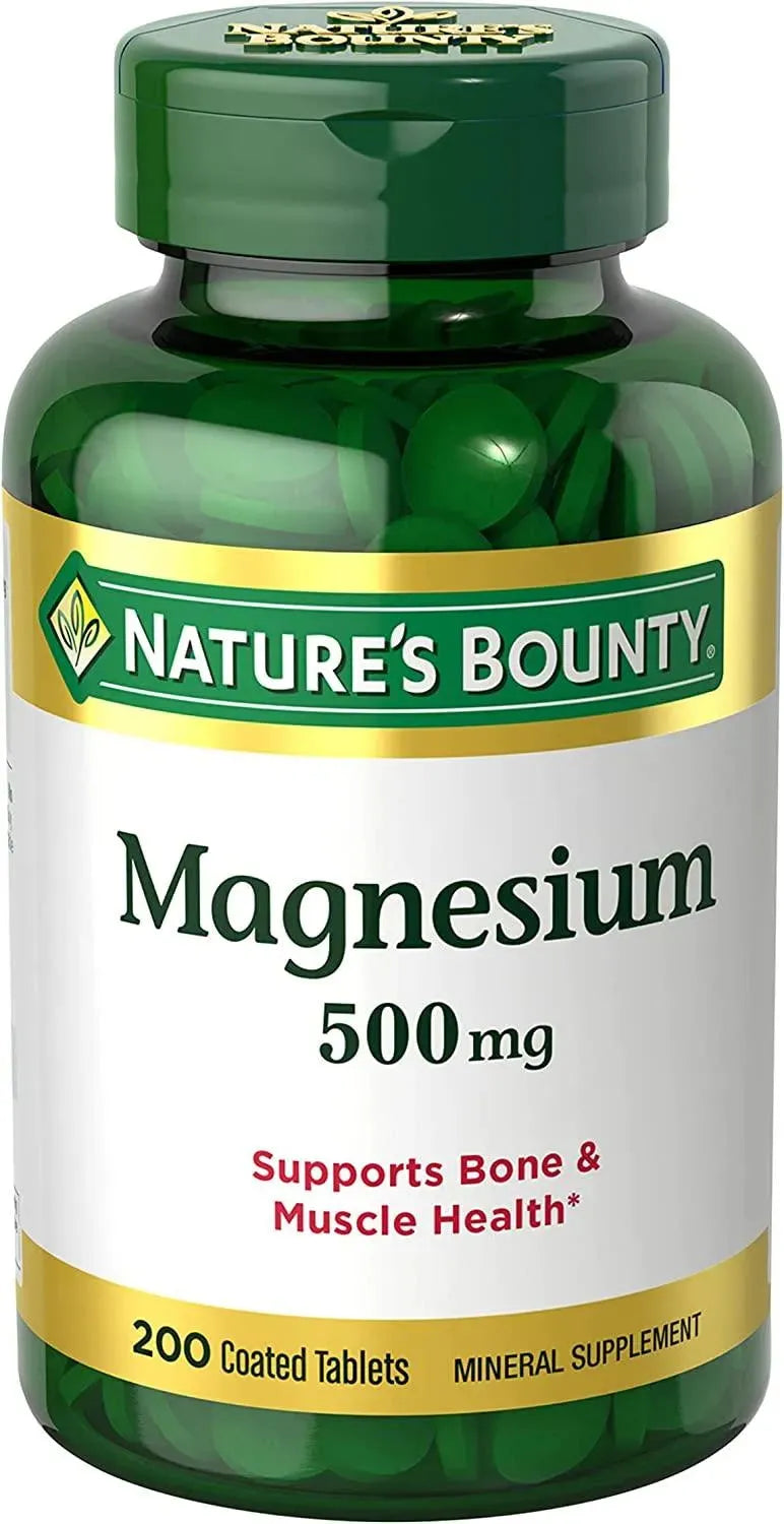 NATURE'S BOUNTY - Nature's Bounty Magnesium 500Mg. 200 Tabletas - The Red Vitamin MX - Suplementos Alimenticios - {{ shop.shopifyCountryName }}