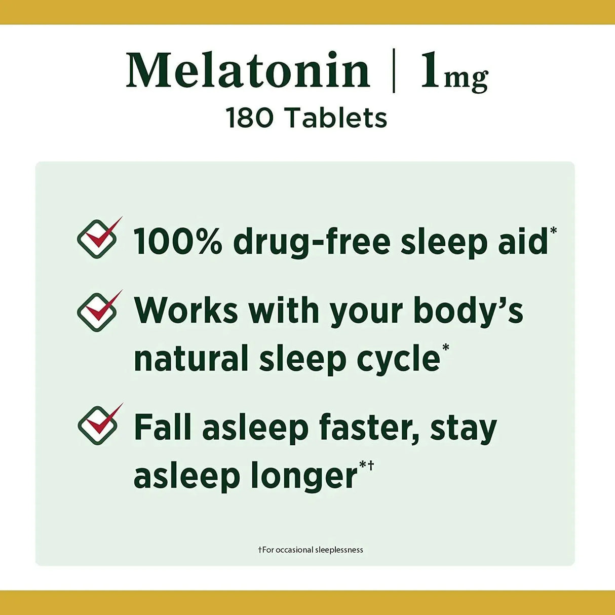 NATURE'S BOUNTY - Nature's Bounty Melatonin 1Mg. 180 Tabletas - The Red Vitamin MX - Suplementos Alimenticios - {{ shop.shopifyCountryName }}