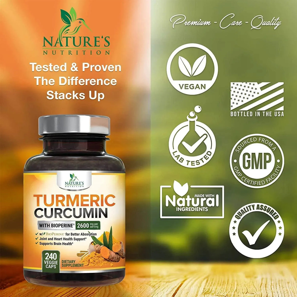 NATURE'S NUTRITION - Nature´s Nutrition Turmeric Curcumin 2600Mg. 240 Capsulas - The Red Vitamin MX - Suplementos Alimenticios - {{ shop.shopifyCountryName }}