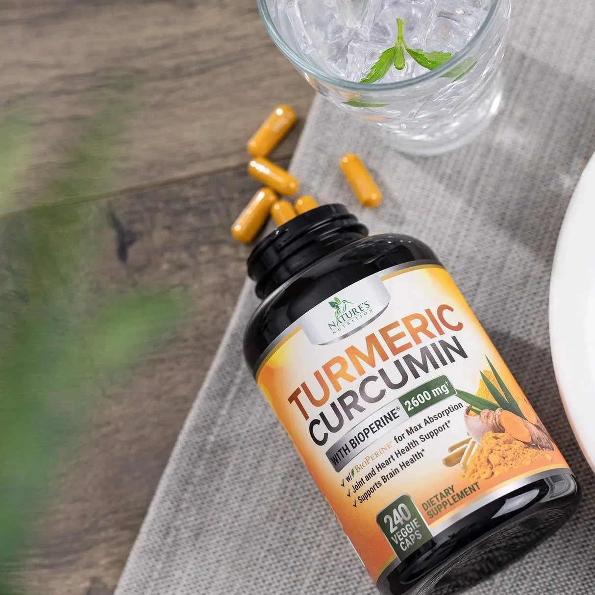 NATURE'S NUTRITION - Nature´s Nutrition Turmeric Curcumin 2600Mg. 240 Capsulas - The Red Vitamin MX - Suplementos Alimenticios - {{ shop.shopifyCountryName }}