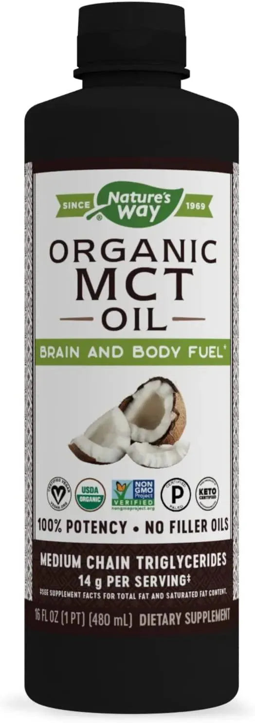 NATURE'S WAY - Nature's Way Organic MCT Oil 480Ml. - The Red Vitamin MX - Suplementos Alimenticios - {{ shop.shopifyCountryName }}