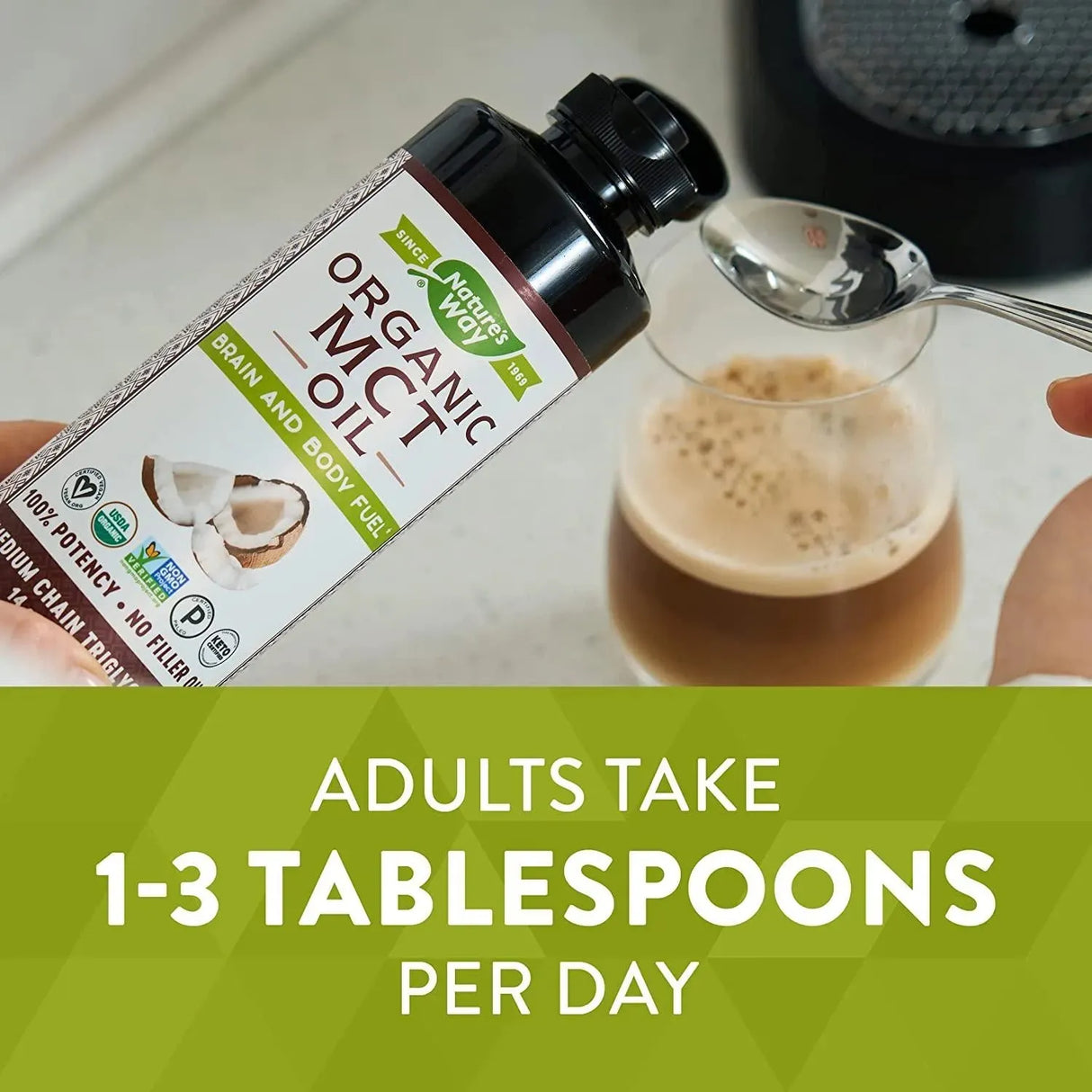 NATURE'S WAY - Nature's Way Organic MCT Oil 480Ml. - The Red Vitamin MX - Suplementos Alimenticios - {{ shop.shopifyCountryName }}